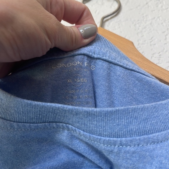 London Fog Short Sleeve T Shirt Blue size Medium - Picture 5 of 7